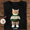 Custom Photo Dog Cat Xmas Clothes Christmas Dark Shirt Gift For Dog Cat Pet Lover HA75 898270