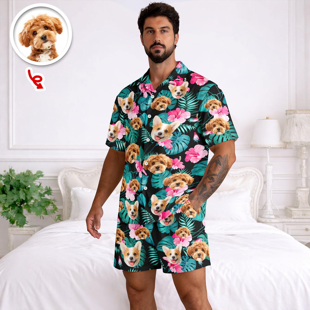 Custom Photo Short Pajamas Gift for Her, Him, Family TH10 169451