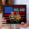 Custom Photo Best Dog Cat Dad Ever US Flag Picture Frame Uniform Ver HA75 892190