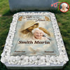 Custom Photo Safe in the Arms of Jesus Grave Blanket Memorial Gift LM32 897511