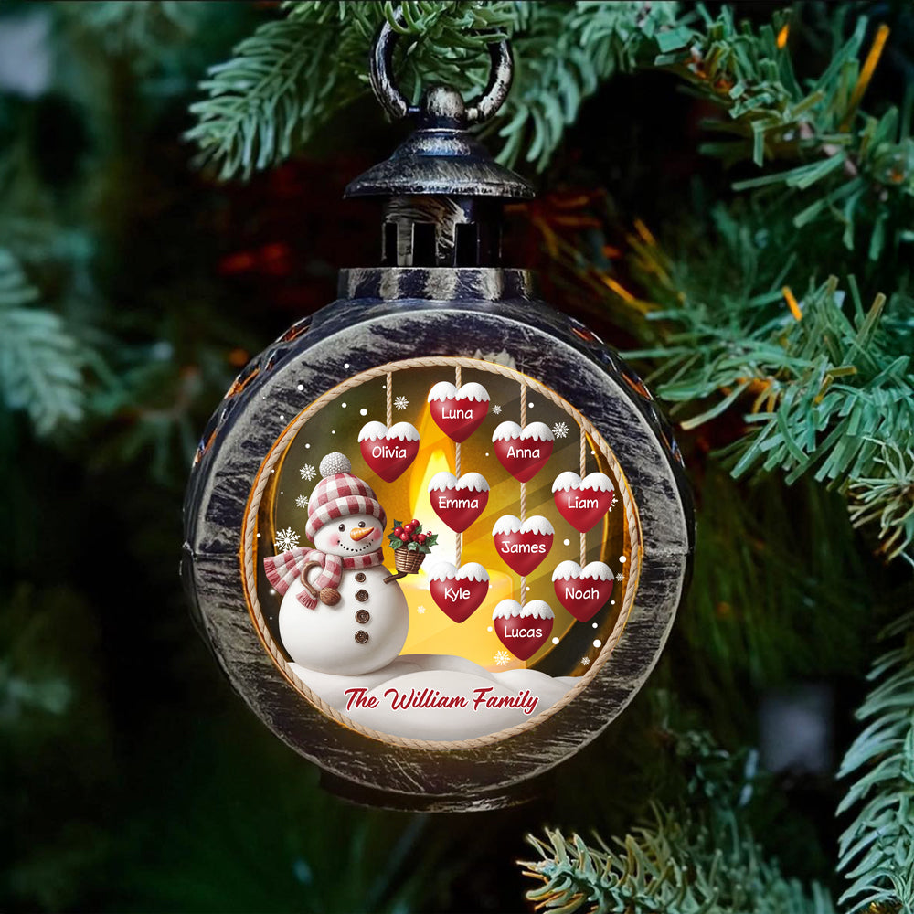 Sweet Heart Christmas Candlelight Lantern Ornament Personalized Gift For Family HO82 894838