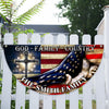 Custom Family Name 250 Years of Blessing 1776 - 2026 Non-Pleated Fan Flag HA75 920376