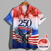 Custom Name 250th United States Of America 1776-2026 Anniversary Patriotic Hawaii Shirt CH07 911296