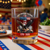 250 Years of Freedom Eagle Patriotic 1776 - 2026 Whiskey Glass HO82 901274