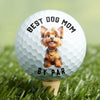 Personalized Best Dog Dad, Dog Mom By Par Golf Ball Gift For Golf Players HO82 900862