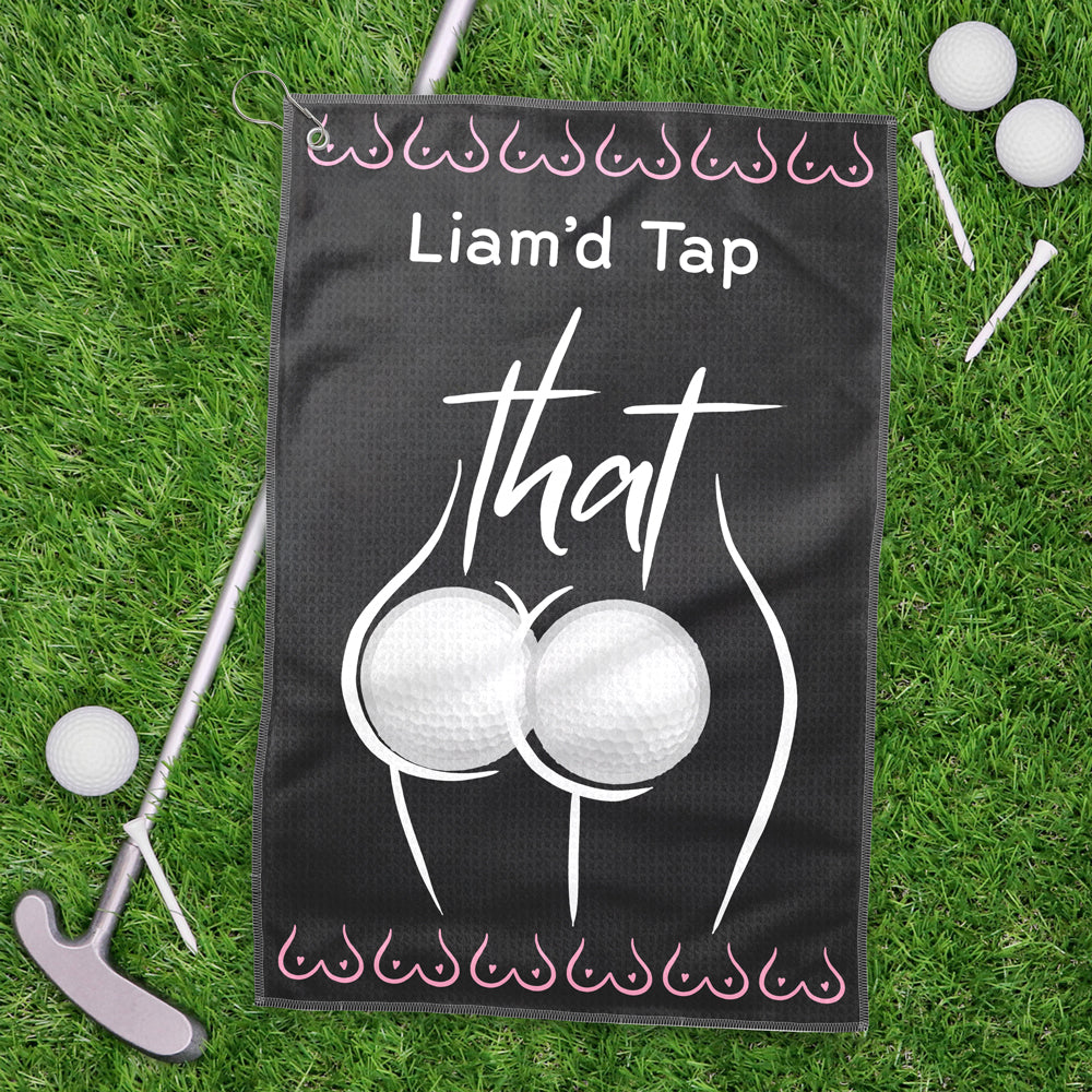 Personalised I'd Tap That Golf Towel Gift for Golf Lovers LM32 897671