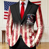 Personalized Patriotic 250th Anniversary God Bless America Eagle 1776–2026 Men's Suit HA75 920146