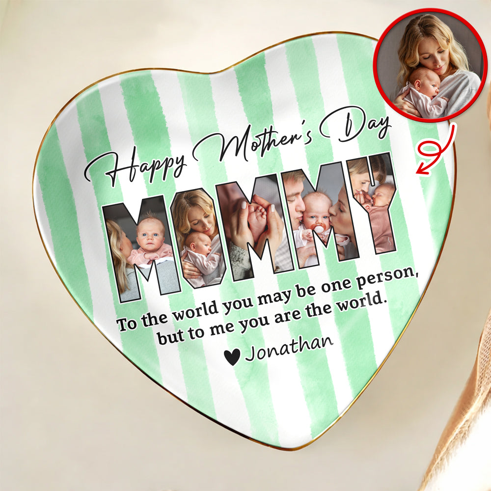 Custom Photo Happy Mother's Day To Mom Happy Mother's Day Ring Dish HA75 920778