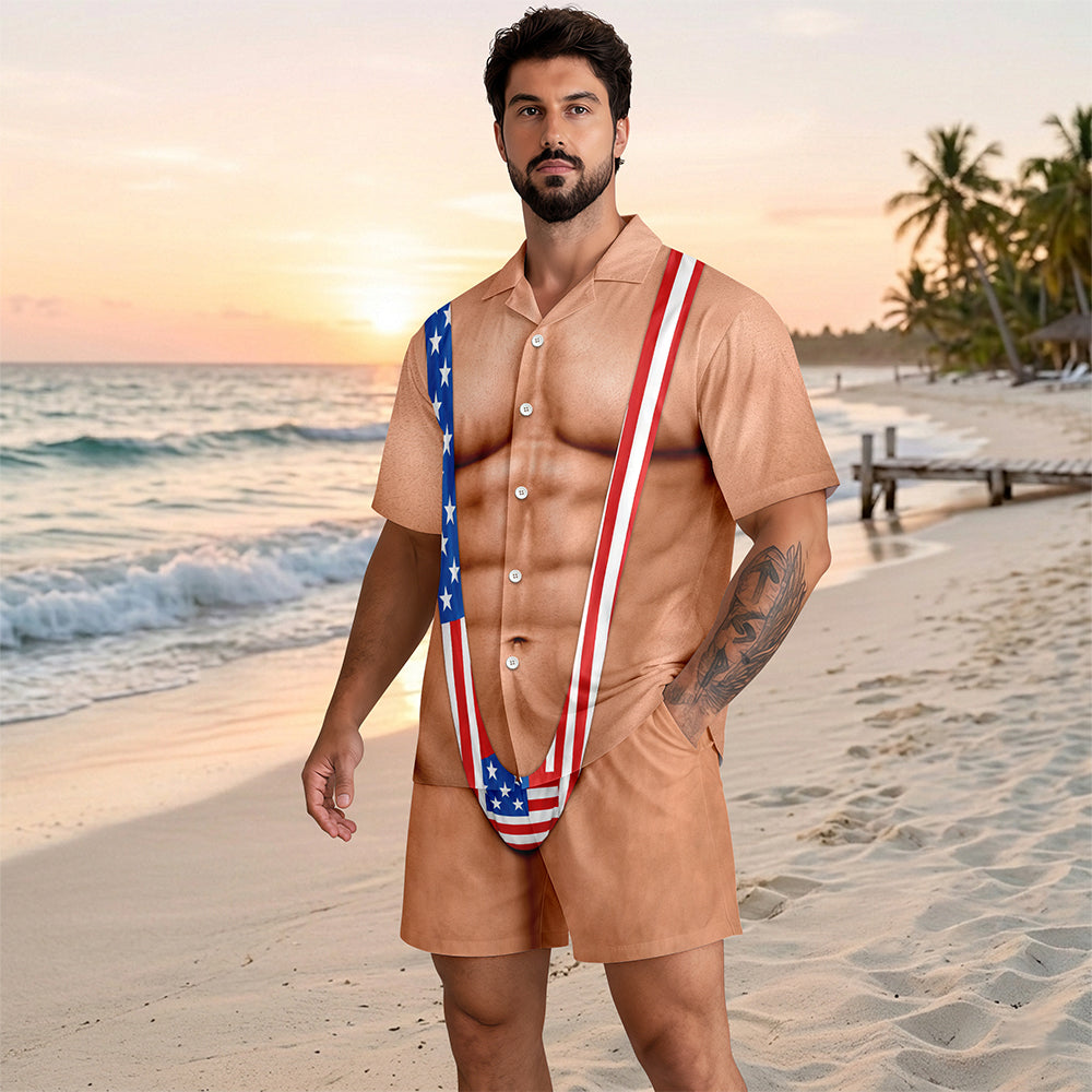 Custom Funny Patriotic Pajamas - Personalized Birthday Gifts For Men HA75 921880