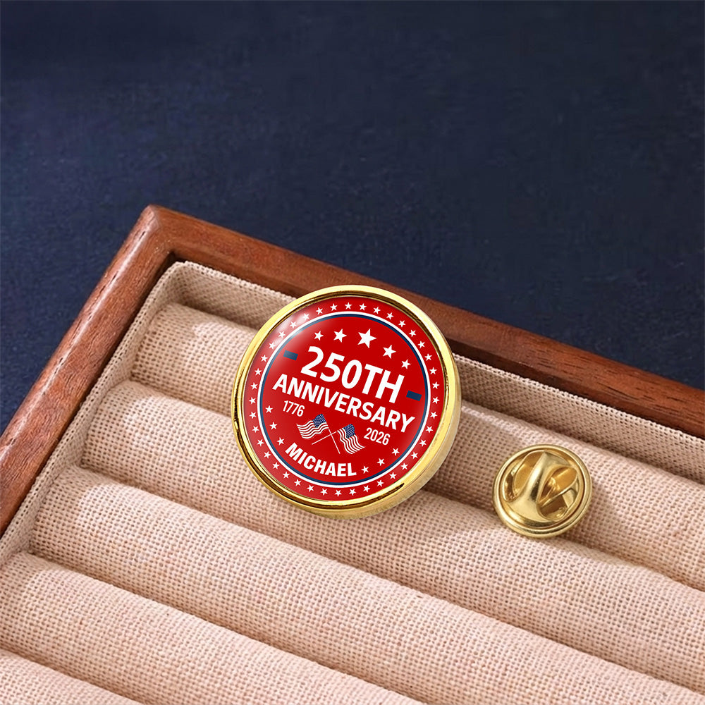 Custom Name America 250th Anniversary 1776-2026 Lapel Pin LM32 899691