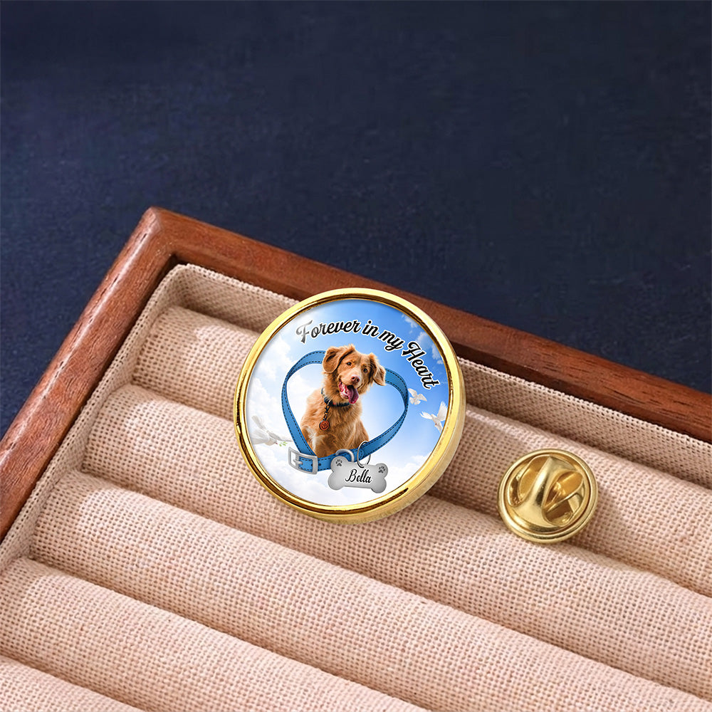 Custom Photo Forever In My Heart Memorial Lapel Pin LM32 899693
