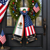 Personalized Family Name Mexico USA Two Cultures One Family Wreath Sash LM32 669881