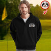 Custom Face Dog Cat Dad Printed Quarter Zip Sweater Gift For Dog Cat Lovers HA75 898608