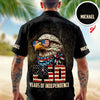 America's 250 Years Anniversary Custom Name Hawaii Shirt Personalized Patriotic Gift CH07 910386