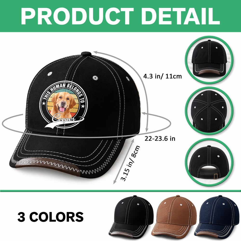 Custom Photo Human Belongs To Storybook Dog Vintage Soft Baseball Cap HO82 902558