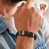 Custom Photo And Name Pet Memorial Wristband Bracelet - Forever In My Heart Pet Lover Gift LM32 669629