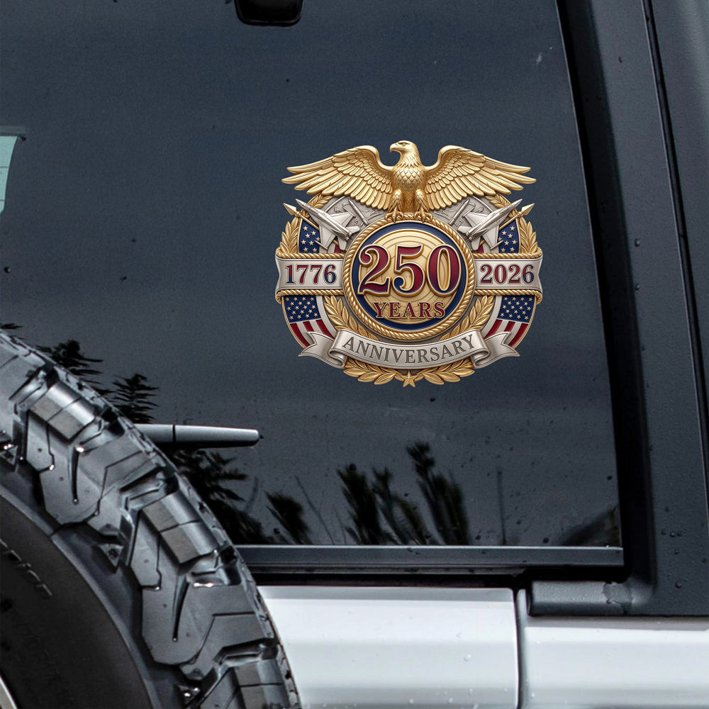 America 250th Anniversary Patriotic Eagle Car Window Decal Sticker HO82 902148