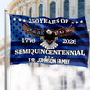 Custom Family Name Unites State 250 Years Of Freedom Semiquincentennial House Flag LM32 897555
