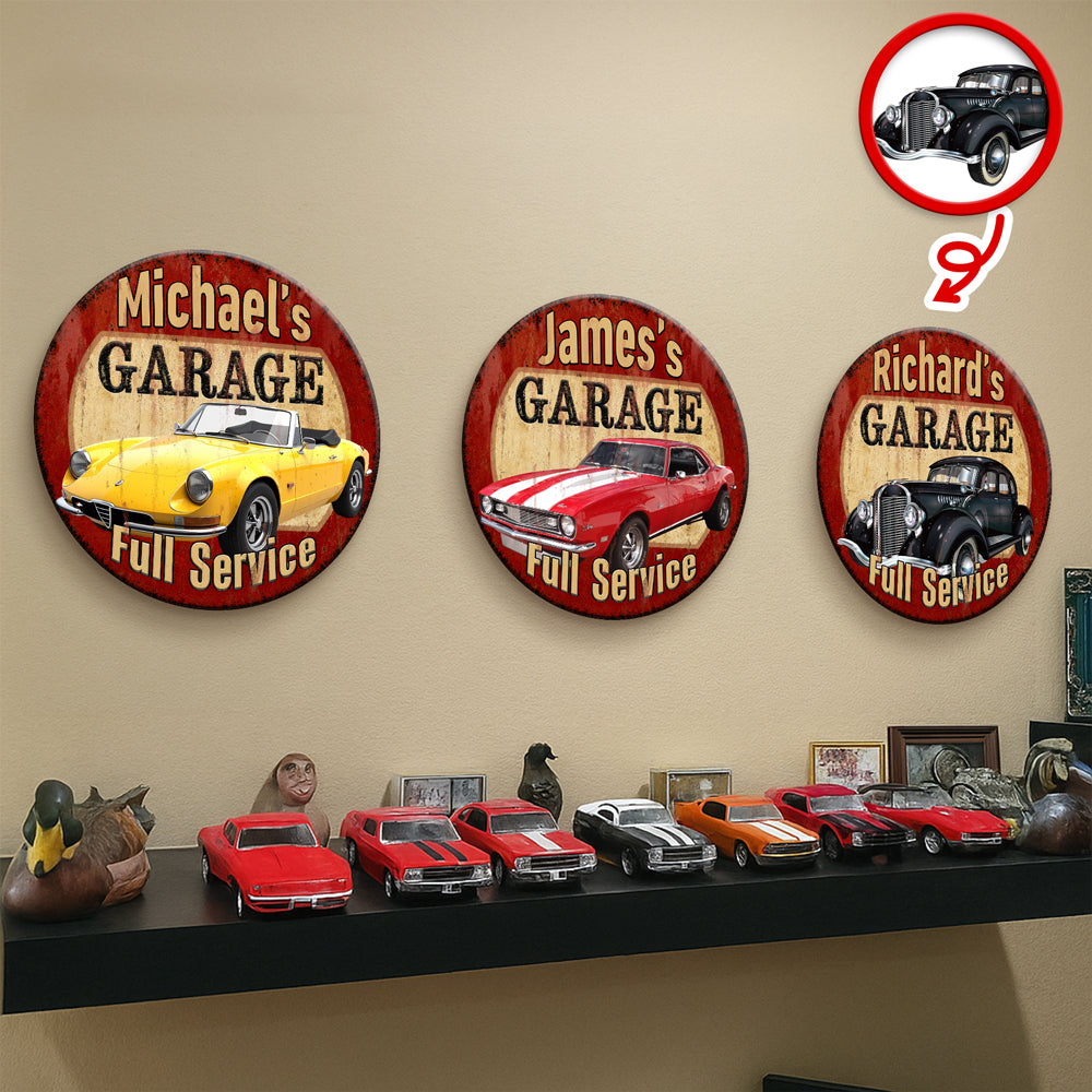 Custom Car Photo Garage Metal Sign - Personalized Gift for Car Lovers CH07 911790
