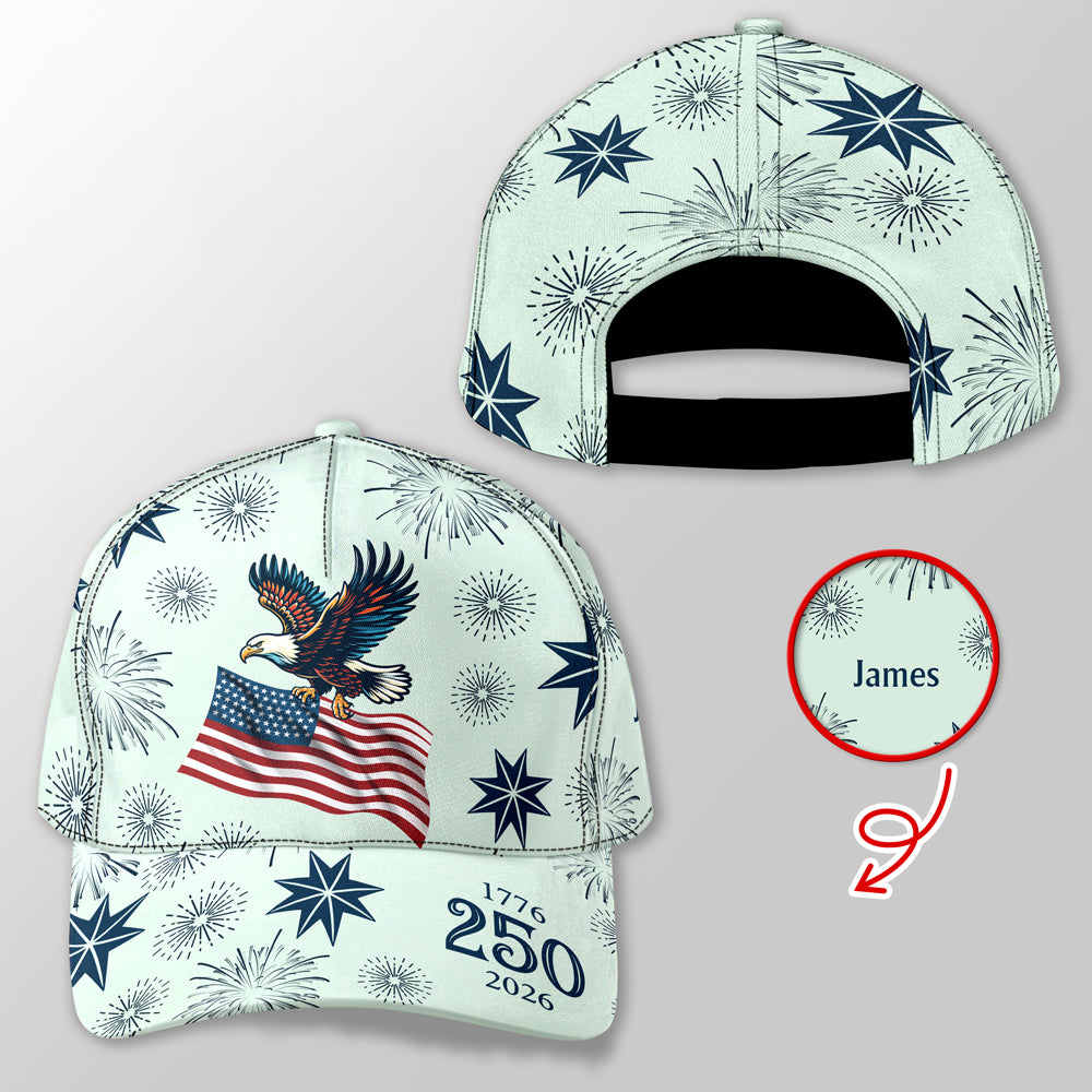 Personalized USA 250 Anniversary Eagle 1776-2026 Classic Cap HO82 902068