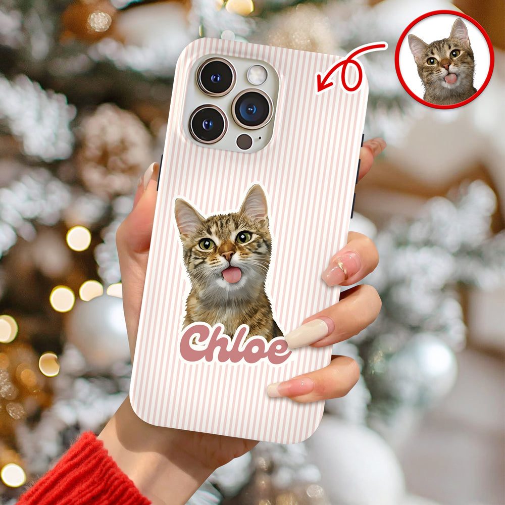 Custom Funny Cat Photo Phone Case Gift For Cat Lovers LM32 895431