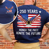 America 250th Anniversary Back & Front Dark Shirt | Bald Eagle Flag Tee for July 4th HO82 901058