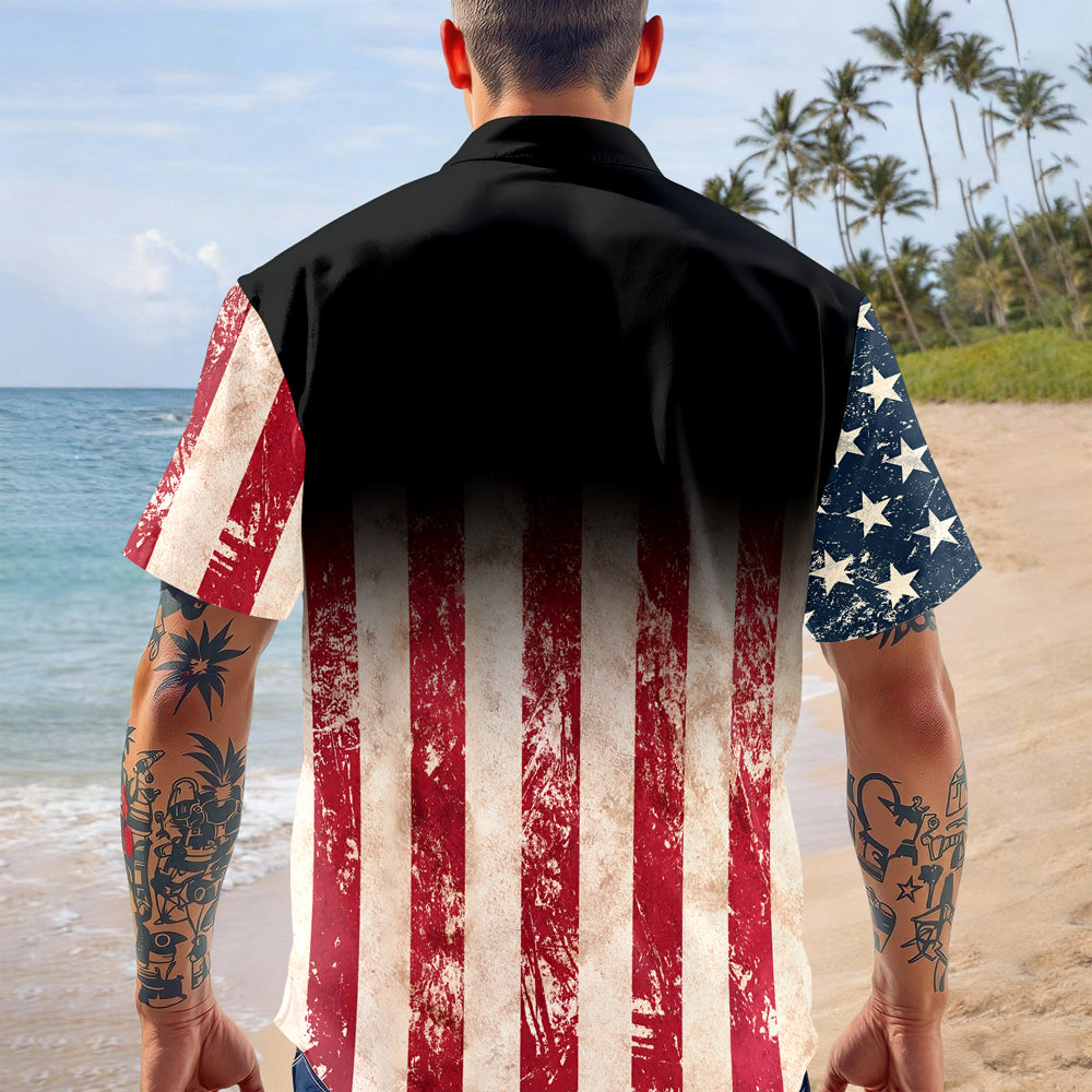 Personalized Patriotic 250th Anniversary God Bless America Eagle 1776–2026 Hawaii Shirt HA75 920848