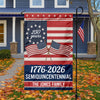 Custom Family Name Semiquincentennial 250th Anniversary Patriotic Garden Flag LM32 895865