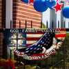 Custom Family Name 250 Years of Blessing 1776 - 2026 Non-Pleated Fan Flag HA75 920376