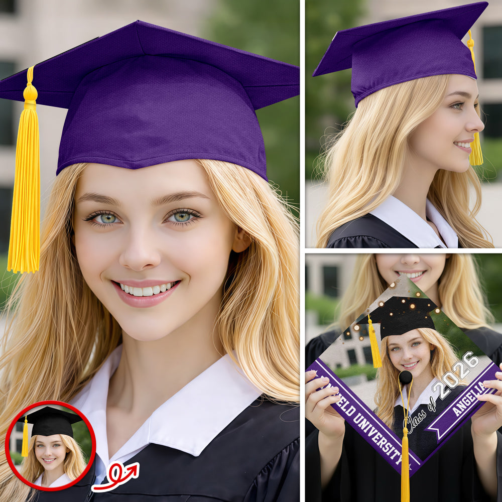 Custom Photo And Name Class Of 2026 Graduation Cap TH10 898965