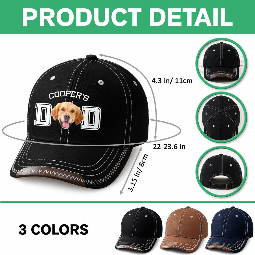 Custom Photo Dog Cat Dad Soft Baseball Cap - Gift For Dog Lovers, Father's Day HO82 902556