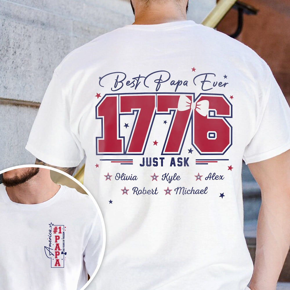 Custom Name Best Mom Ever Front And Back Shirt HA75 920634