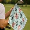 Custom Baby Photo Best Dad Ever For Golf Loving Golf Towel LM32 893577