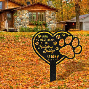 No Longer By My Side But Forever In My Heart Memorial Garden Stake Personalized Gift TH10 891629