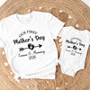 Personalised Our First Mothers Day Matching Shirt LM32 899623