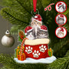 Custom Pet Photo Acrylic Ornament Christmas Gifts For Dog And Cat Lovers CH07 899434