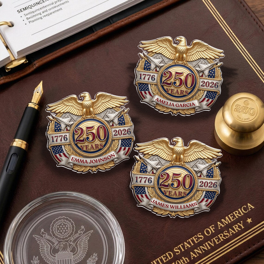 Personalized America 250th Anniversary Patriotic Eagle Acrylic Pin HO82 902146