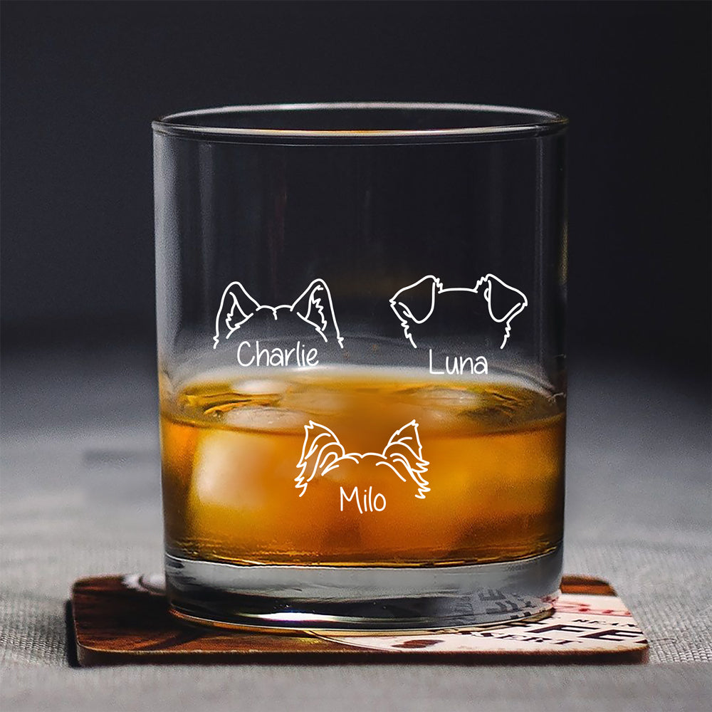 Personalized Dog Ears Whiskey Glass For Dog Lovers CH07 899736