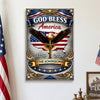 Custom Name 250th Anniversary God Bless America Eagle 1776–2026 Patriotic Metal Sign HA75 920840