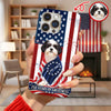 Custom Photo My Dog, Cat Loves America 250 Patriotic Phone Case HO82 901206
