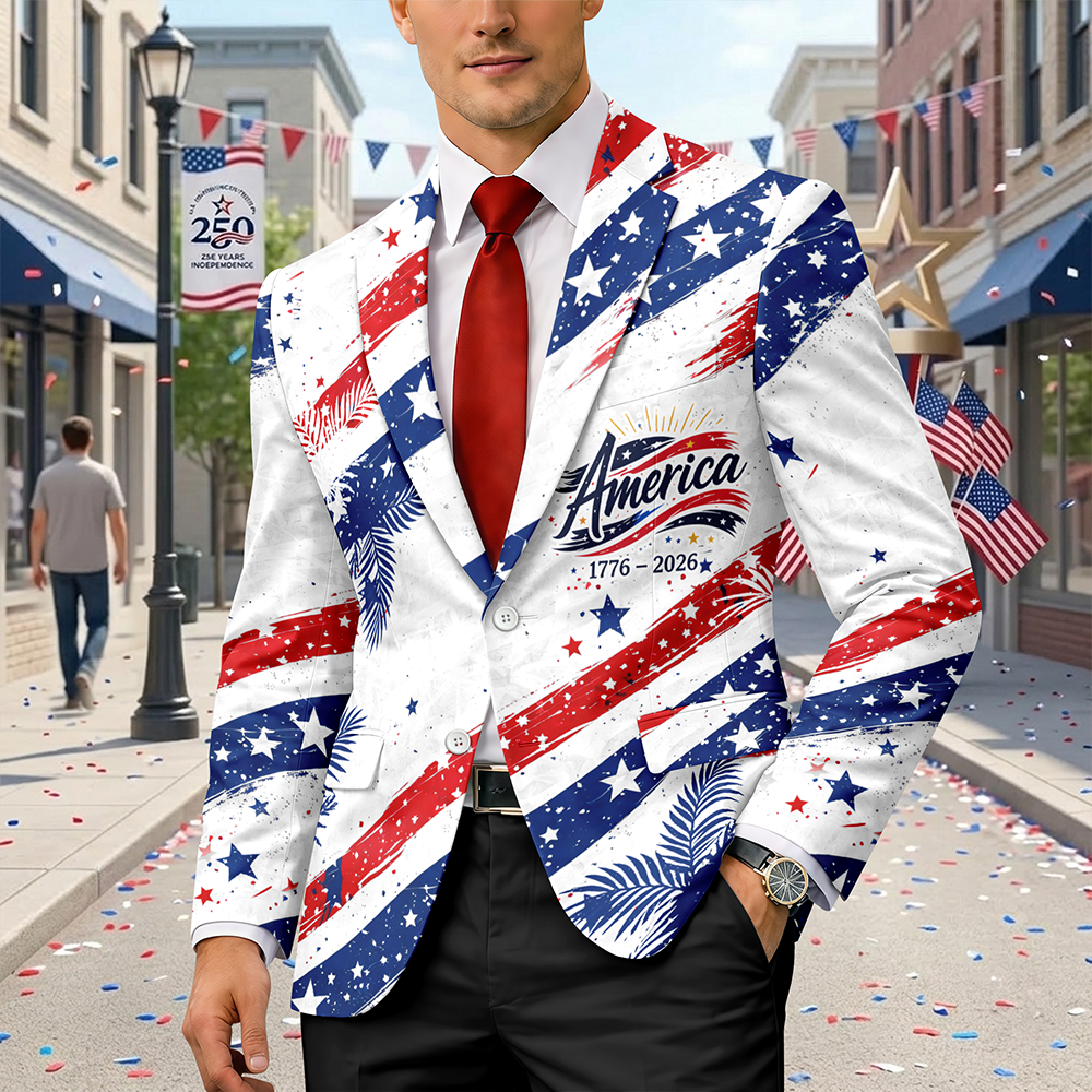 America 250 Years Semiquincentennial 1776-2026 Men's Suit CH07 911032