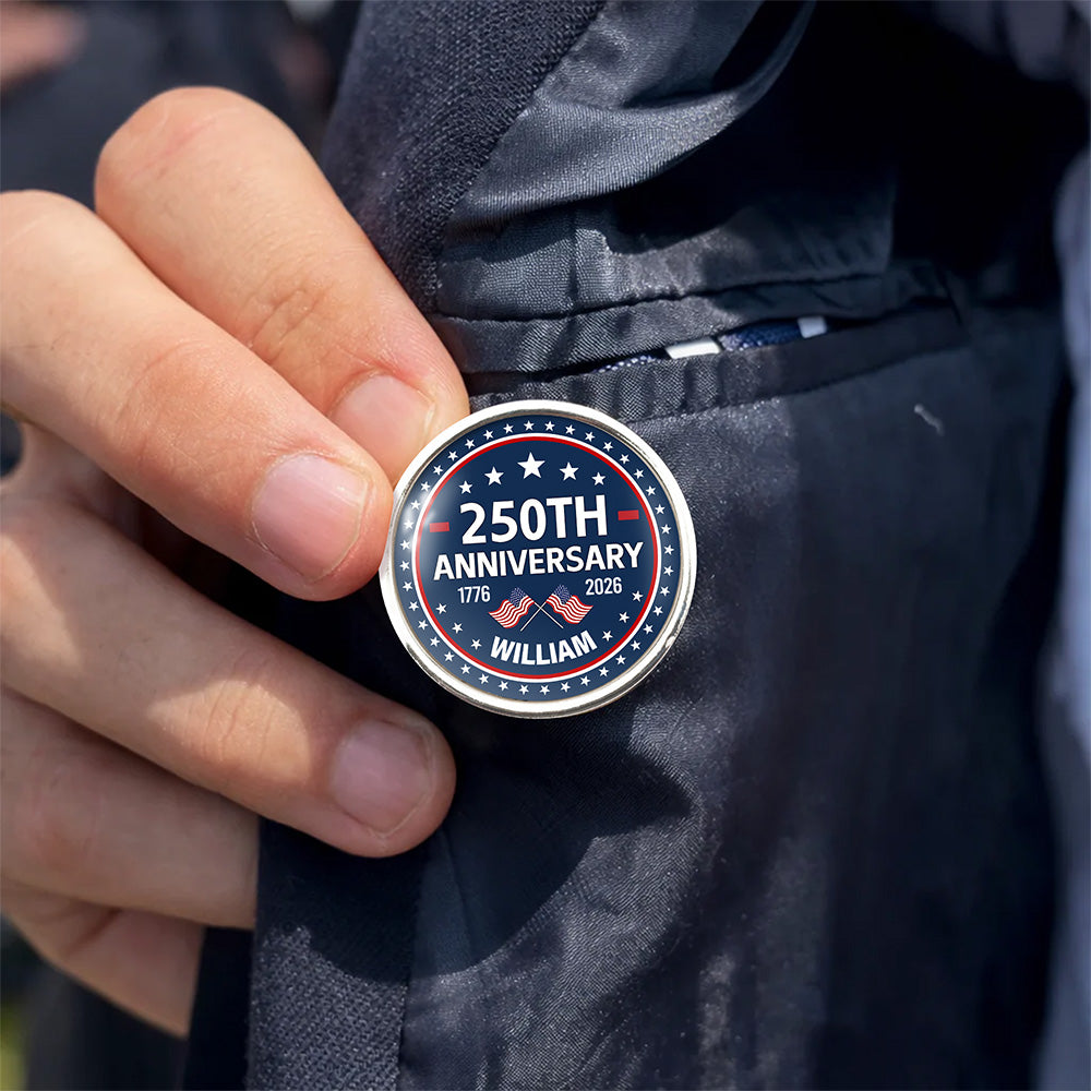 Custom Name America 250th Anniversary 1776-2026 Lapel Pin LM32 899691
