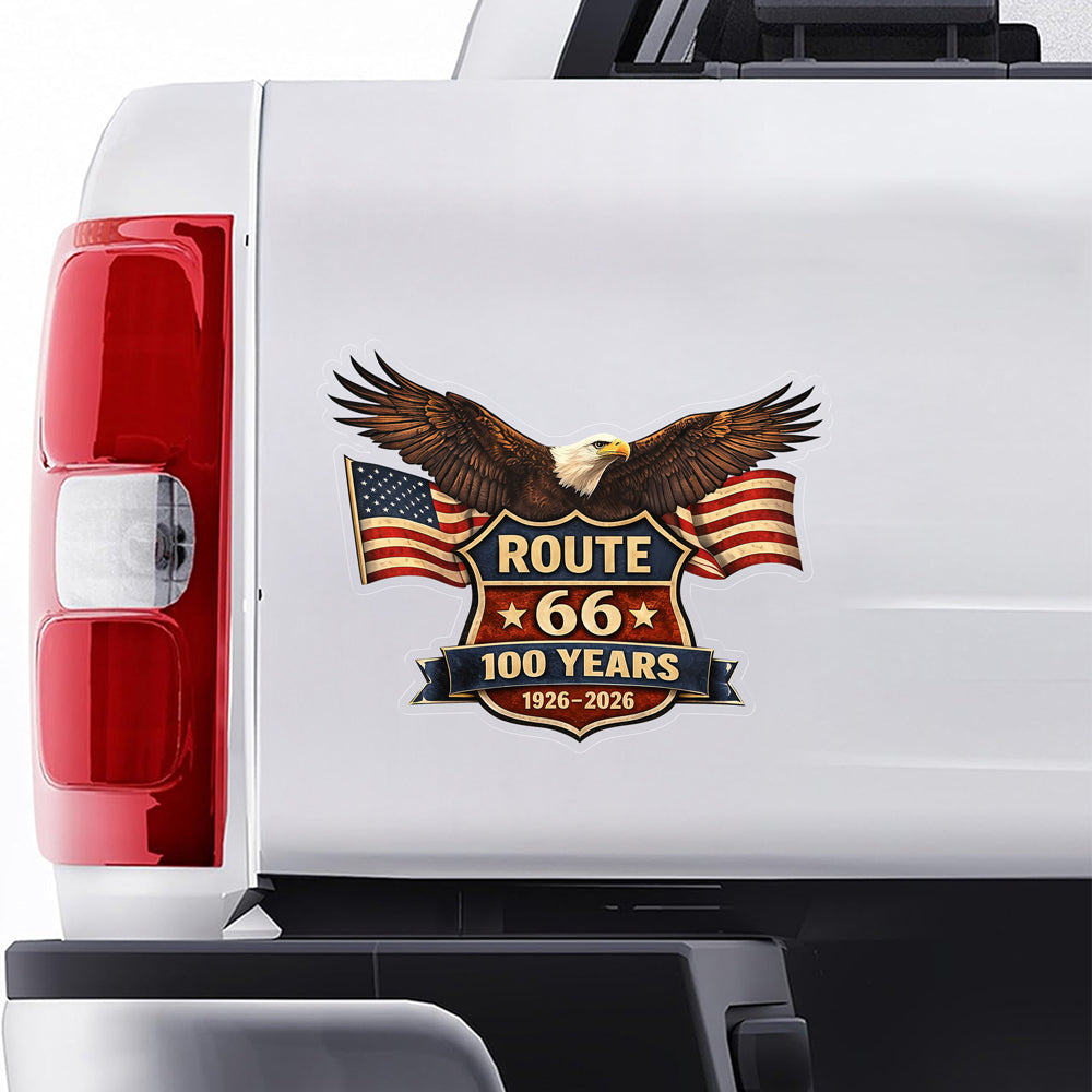 Celebrating 100 Years of Route 66 Mother Road 1926-2026 Car Window Decal Sticker CH07 910654