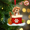 Custom Pet Photo Acrylic Ornament Christmas Gifts For Dog And Cat Lovers CH07 899434
