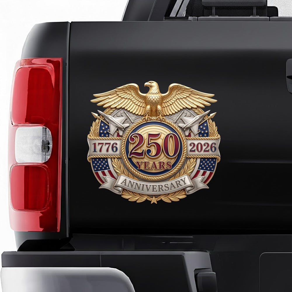 America 250th Anniversary Patriotic Eagle Car Window Decal Sticker HO82 902148