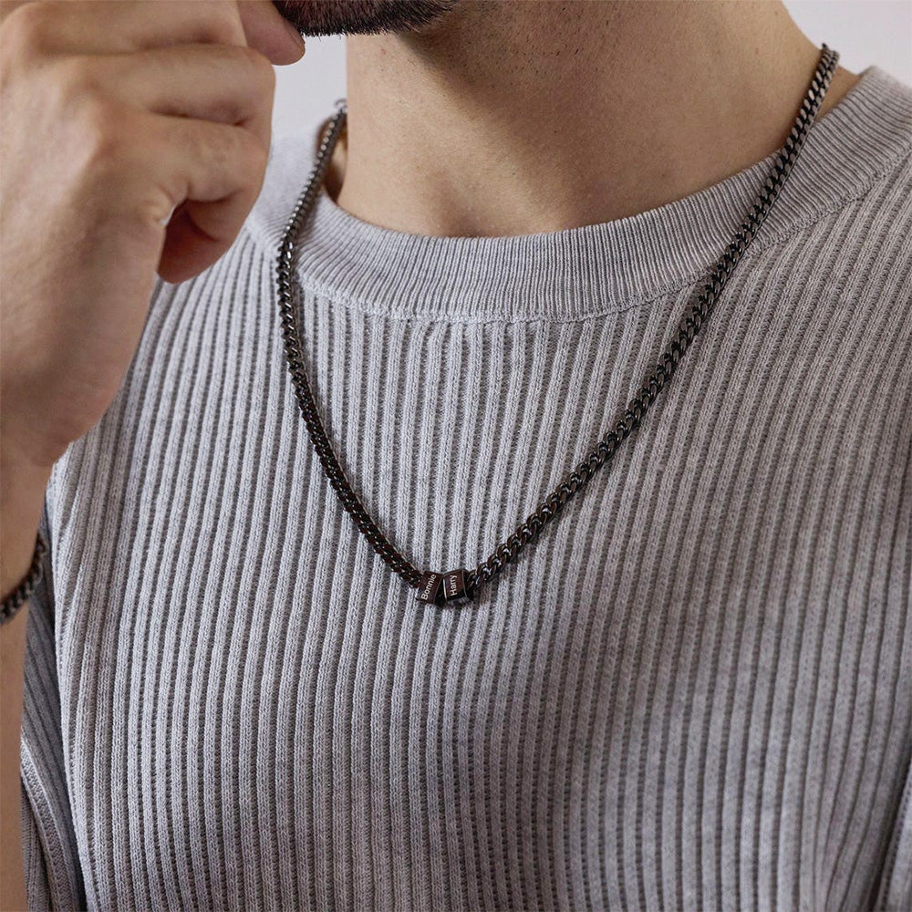 Personalized Names Men Necklace - Gift For Dad Gift, Father's Day Gift HO82 902418
