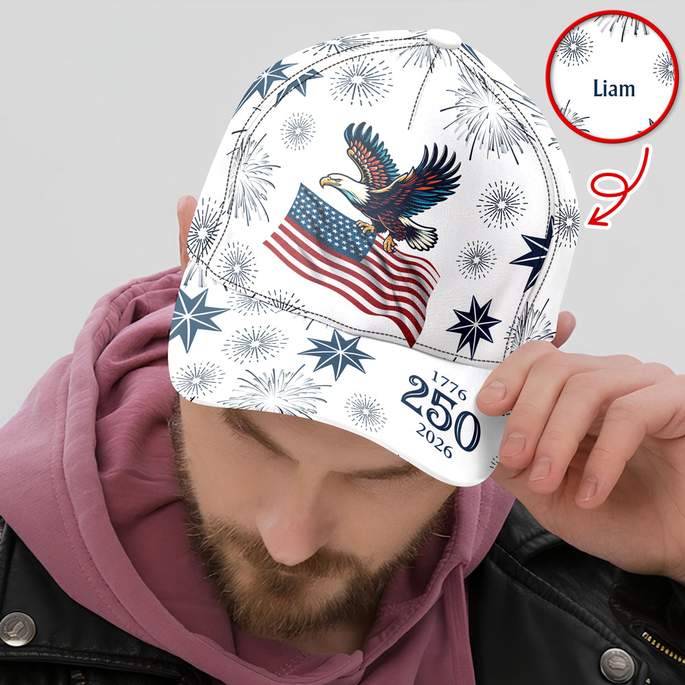 Personalized USA 250 Anniversary Eagle 1776-2026 Classic Cap HO82 902068