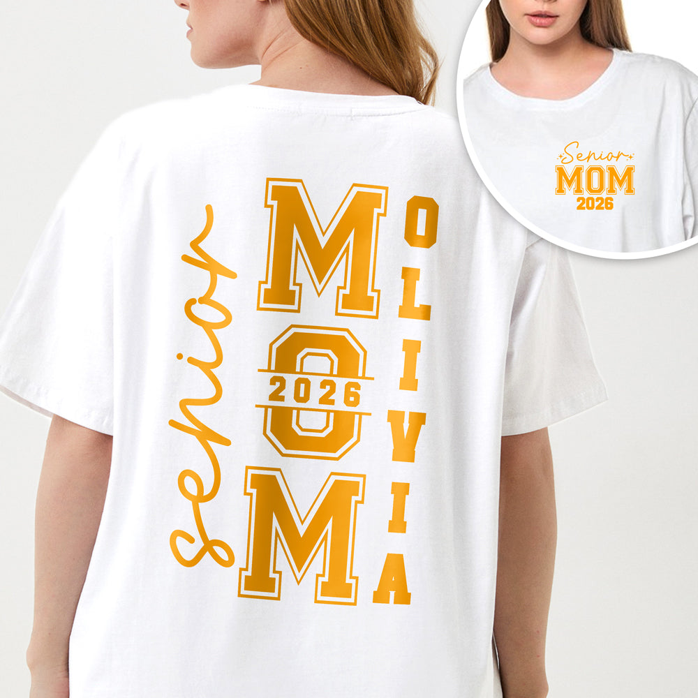 Custom Senior Mom Dad Graduation 2026 Back & Front Shirt HA75 920492