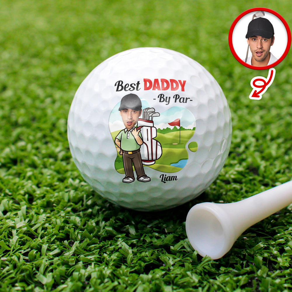 Personalized Best Dad By Par Golf Ball Father’s Day Golf Gift HO82 902450