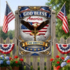 Custom Name 250th Anniversary God Bless America Eagle 1776–2026 Patriotic Metal Sign HA75 920840
